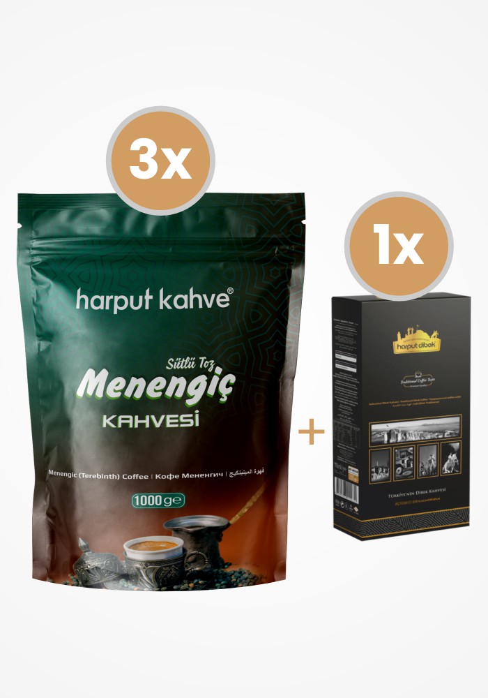3 Adet Menengiç 1000gr + 200gr Dibek